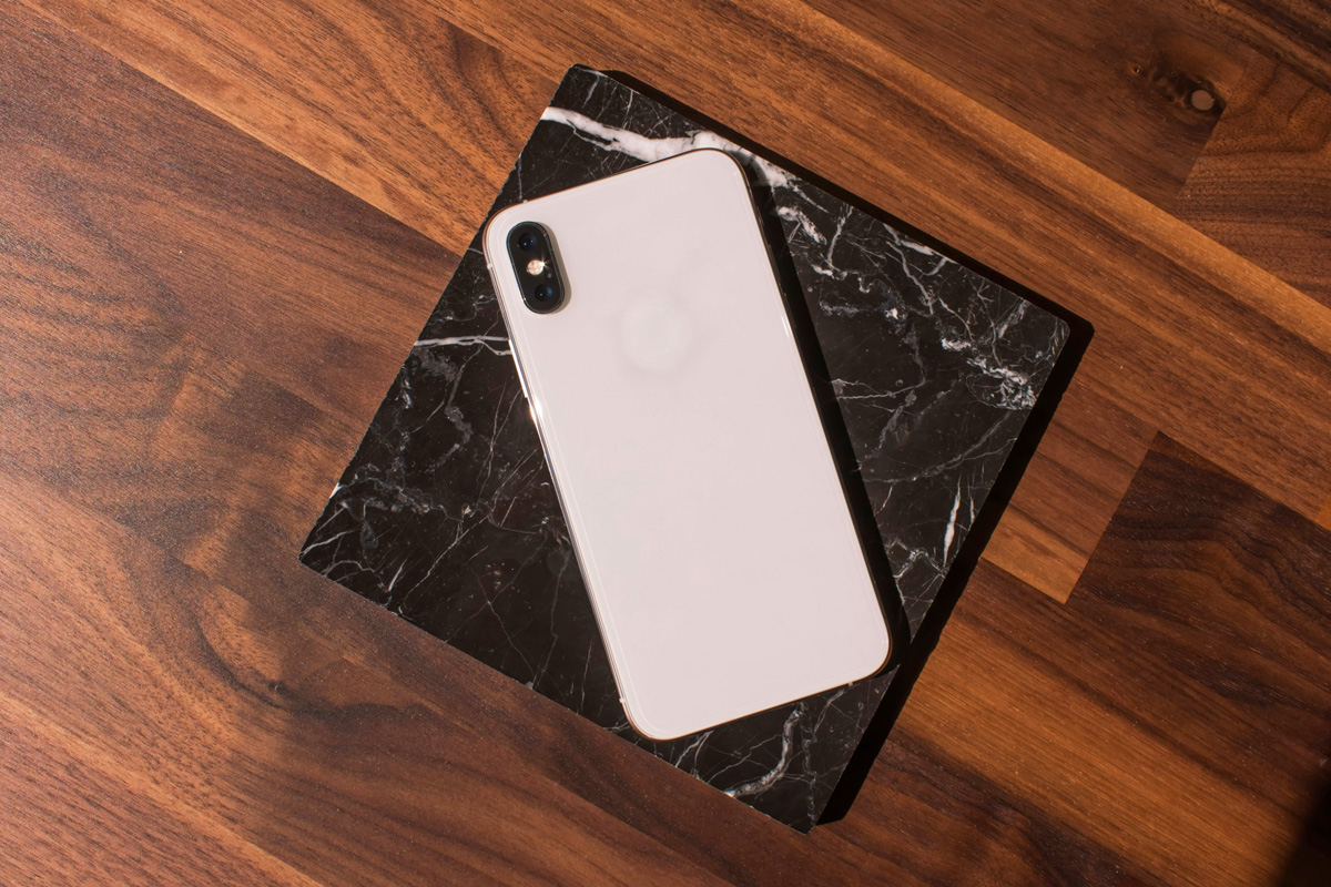 An iPhone on a table 