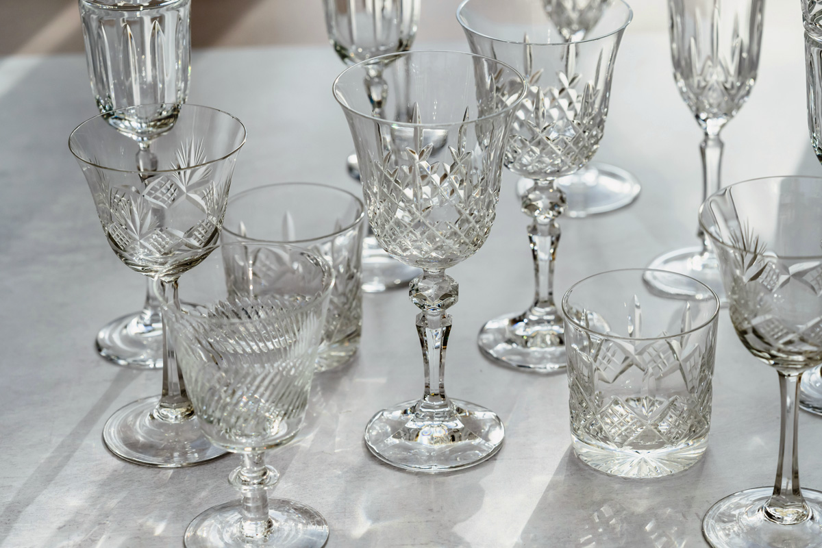A variety of glasses